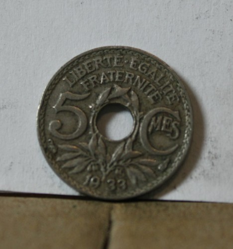 Monnaie france centimes 1933 - france,