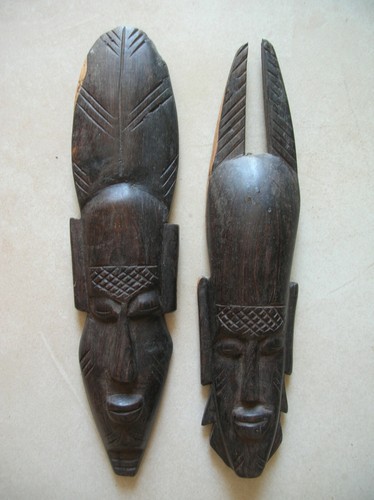 Lot masques africains en - lot,
