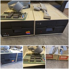 ★★★  ENSEMBLE 2 LECTEURS DISQUETTES 5" 1/4 + CARTE DISK II POUR APPLE IIE 2E ★★★