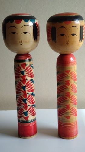 Paire poupées kokeshi - paire,