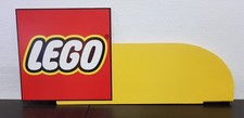 LEGO Cardboard / Présentoir Logo LEGO Classique (Rouge et Jaune) PLV RARE !