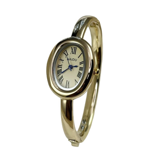 Montre femme acier - or,