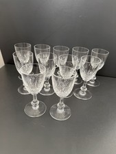 11 Verres À Vin  En Cristal