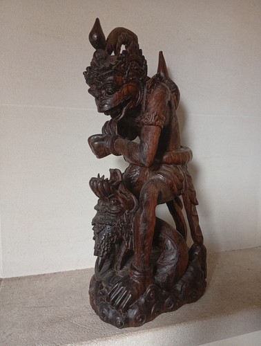 Ancienne statue bois - ancienne,