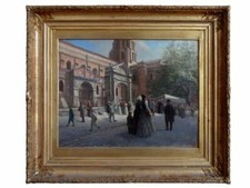 Tableau 19ème église Saint Sernin Toulouse daté 1892