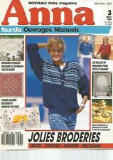 BURDA - ANNA N°03-1988 - PEINTURE SUR TISSU / BRODERIE RICHELIEU / 06 POUPEES