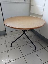 ancienne petite table basse ronde  vintage