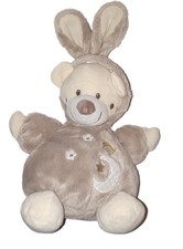 Peluche doudou ours gris