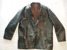 Veste en Cuir Vintage des Années 50