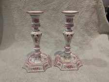 2 bougeoirs faience de Gien