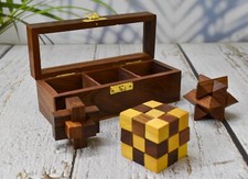 Puzzle 3D en bois artisanal