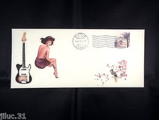 ENVELOPPE TIMBREE 1er jour GUITARE JAPAN Telecaster