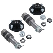 PACK 2 moyeux de roue de remorque et essieux tronqués étendus 4" PCD
