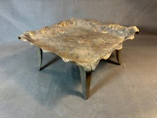 Ancien vide poche ou coupe à fruits Art Déco en laiton tole emboutie