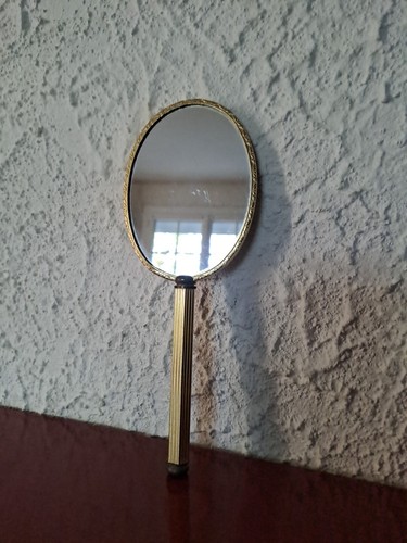 Petit miroir main ovale en - miroir,