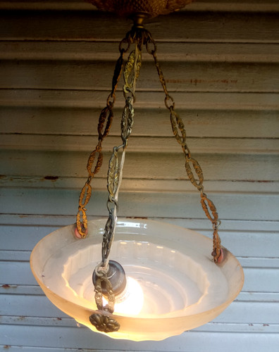 Ancien petit lustre vasque - , en