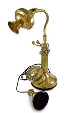 Téléphone ancien laiton - ancien,