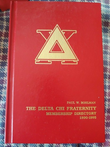 Delta chi fraternity directory - chi,
