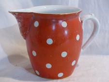 pichet orange sarreguemines confetti faience utzschneider ancien old vintage