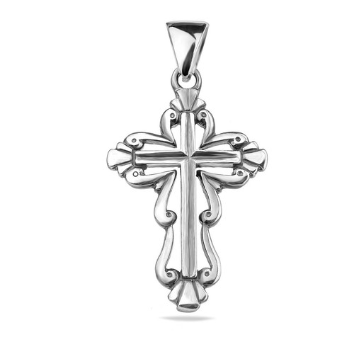 Pendentif croix argent - pendentif,