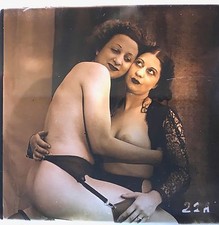 R 88 NU ARTISTIQUE 1900 1930 2 FEMMES NUES EROTISME  PLAQUE VERRE STEREO 6x13