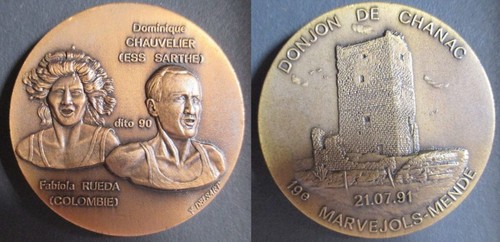 Lozère médaille 19e - médaille,