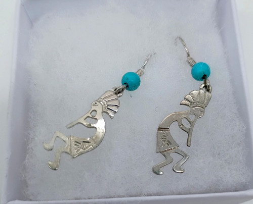 Silver turquoise bead french - turquoise,