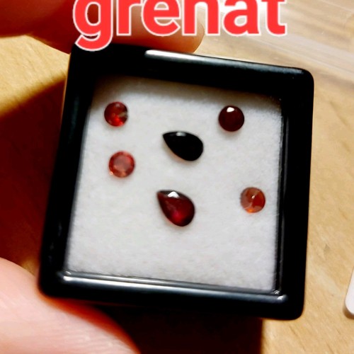 Grenat naturel rouge lot