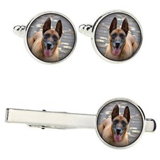 Malinois chien de berger belge ensemble de pinces dans une boîte avec une image 