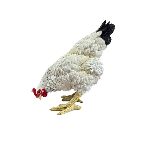 Statue poule résine - en,