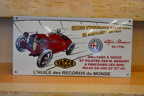 Plaque émaillée yacco - plaque,