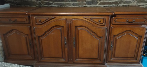 Buffet bas ancien bois massif - bas,