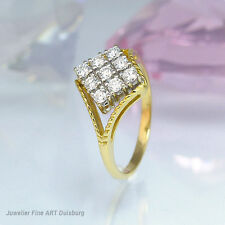 Bague En 750 Gel Doré Avec 9