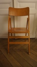 Chaise en bois pliante vintage
