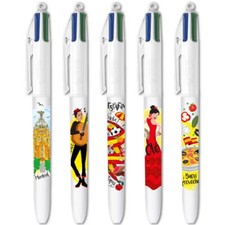 LOT 5  STYLOS BIC 4 COULEURS