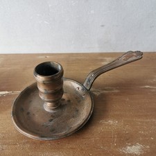 Ancien Bougeoir Rat De Cave En Cuivre / Réf A657