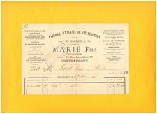 CHATEAUROUX (36) USINE à LA JALOUSIE / ENGRAIS "BOUDIER / MARIE Fils" en 1898