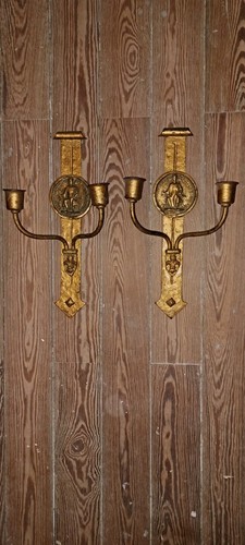Deux appliques bougeoirs - deux, appliques/bougeoirs