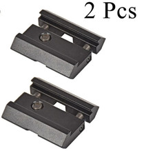 2 pcs Adaptateur Pour Rail 11mm vers 21mm Picatinny Lunette Airsoft Tir Sportif