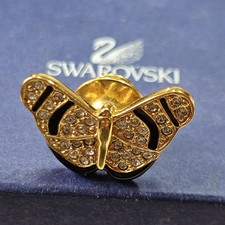 Pins Papillon Swarovski Signé