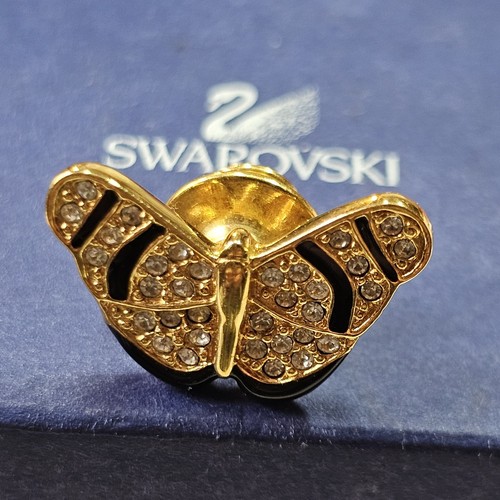 Pins papillon swarovski signé - pins,