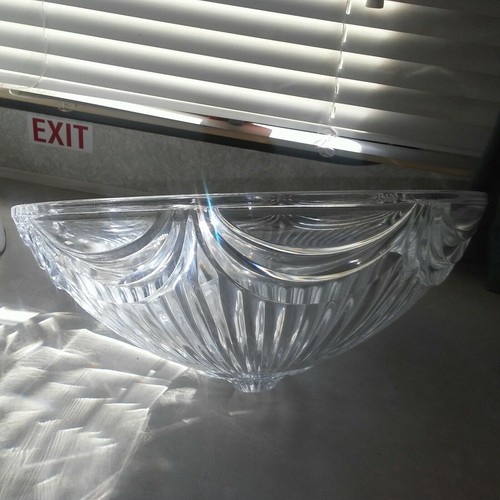 Vintage clear draped glass - draped,