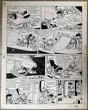 Planche Originale GOS KHENA ET LE SCRAMEUSTACHE Noté Page 8 Dim 35*44 Cm