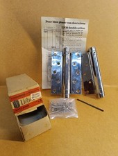 Charnières A Ressorts Liobex Chromée Numéro 5 Simple Action Ancien Stock Neuf.