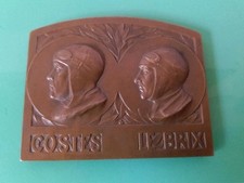 RARE MEDAILLE PLAQUE COSTES LE