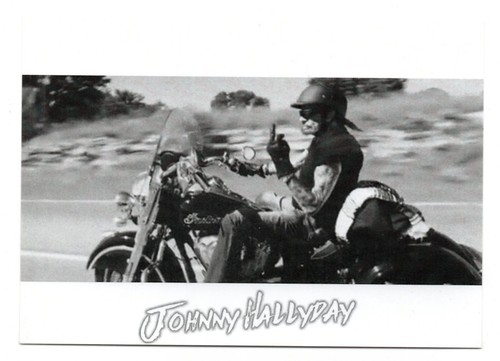 Johnny hallyday carte postale - carte,