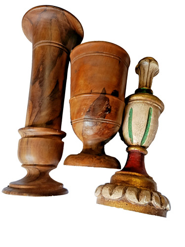 Beau vase bois tourne - vase,