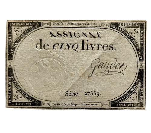 Assignat livres - livres, 2