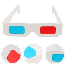 Lot de 60 lunettes 3D en papier, anaglyphes, universelles