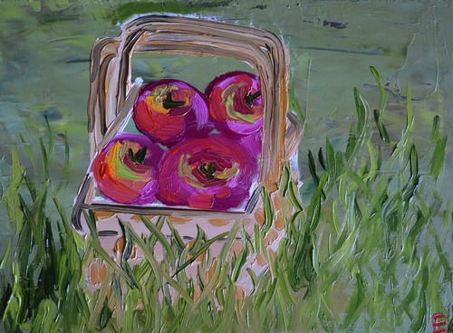 Pommes dans panier - un, picnic